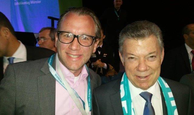 Thilo Schneider, Juan Manuel Santos, Friedensnobelpreisträger, Staatspräsident von Kolumbien